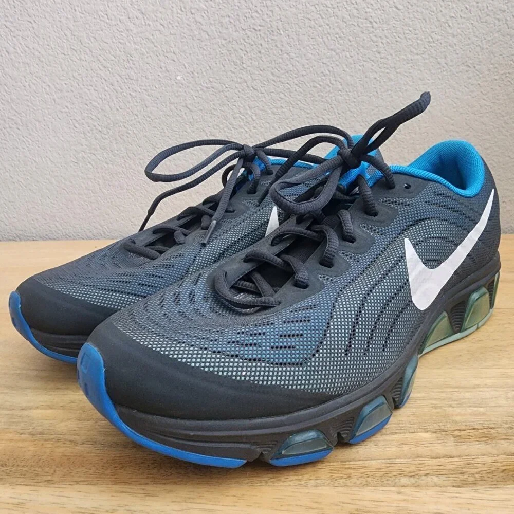 Nike Mens AirMax Tailwind 6 Mesh Running Shoes 621225-004 Grey Blue Volt Size 9